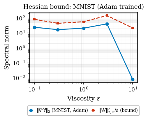 Hessian bound on MNIST